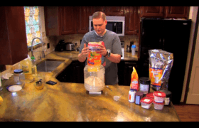 mixing a week of Keto Chow