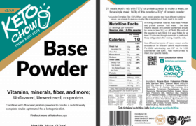 base powder Nutritional facts. visit info.ketochow.xyz/nutrition