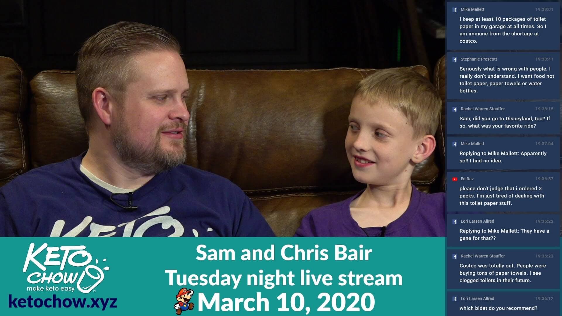 Keto Chow weekly live stream - March 10