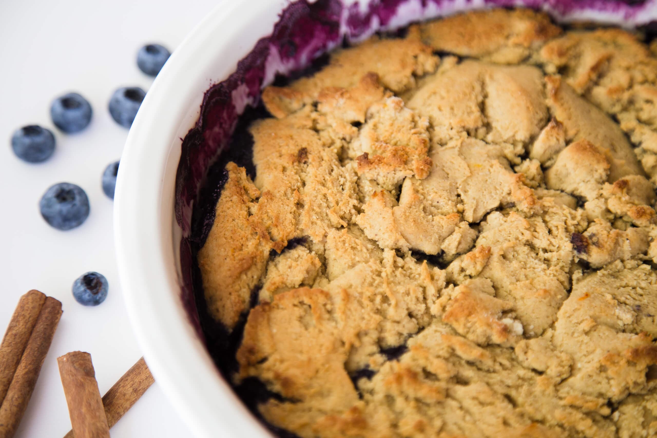 Snickerdoodle Blueberry Cobbler