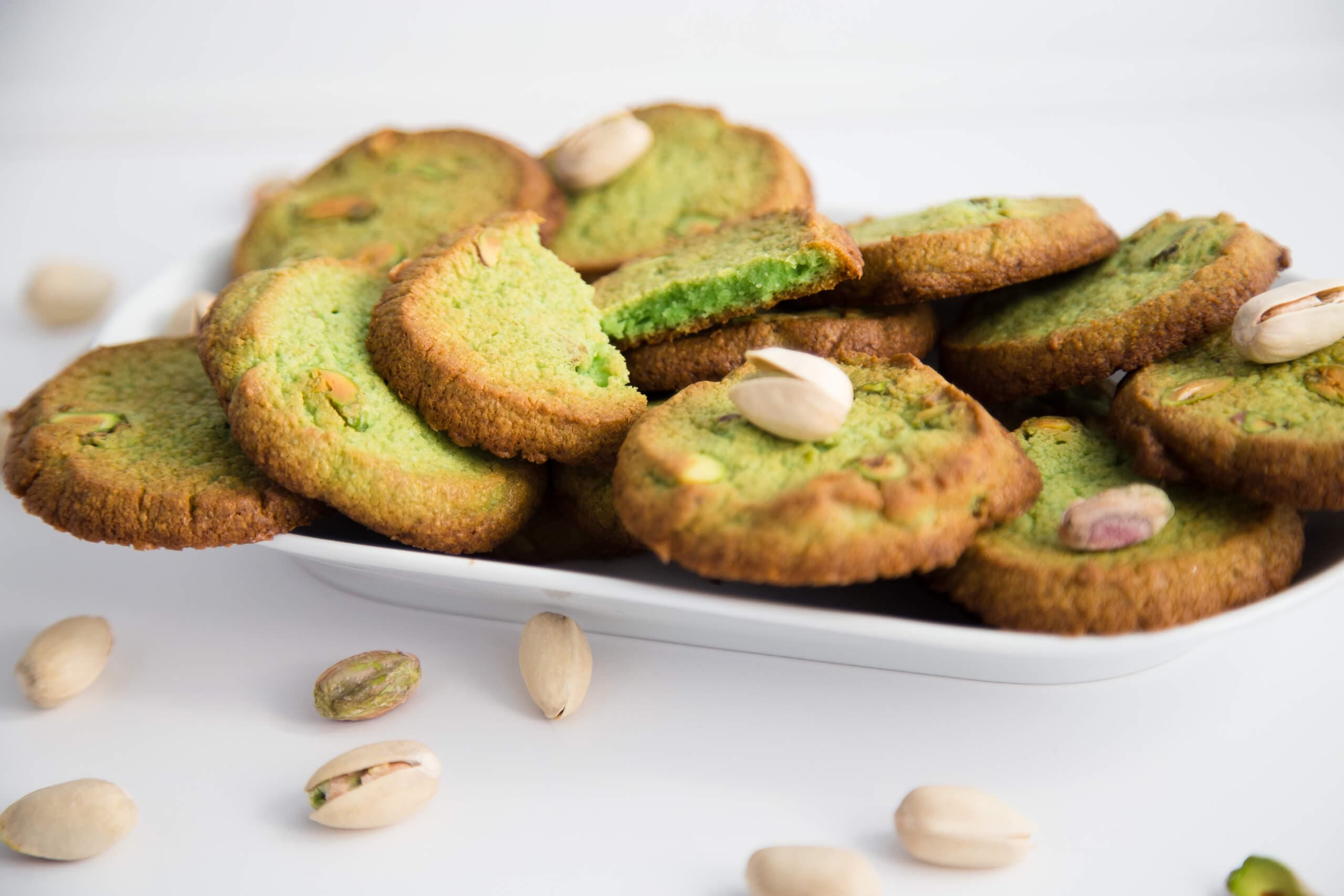 Pistachio Slice and Bake Cookies