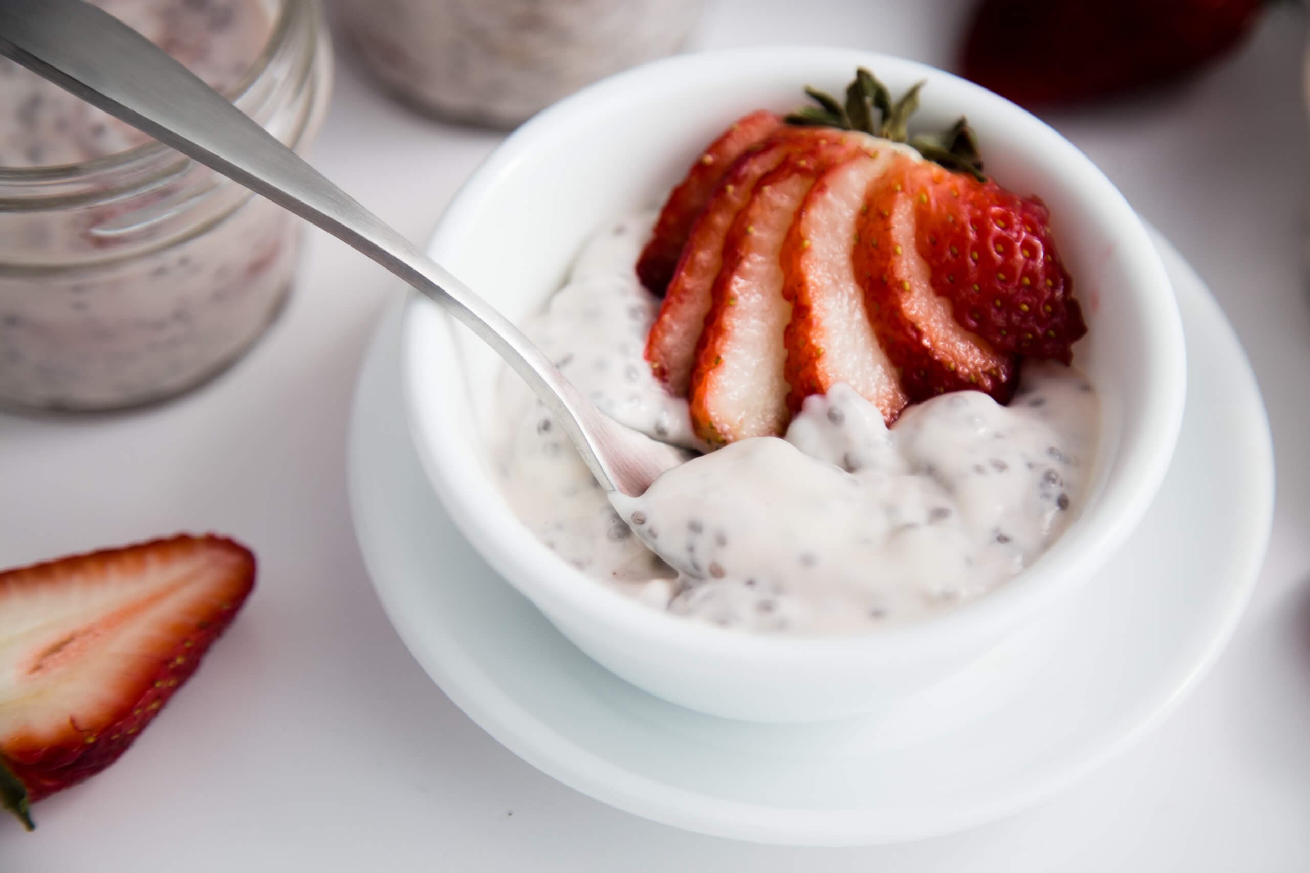 Strawberry Chia Seed Pudding