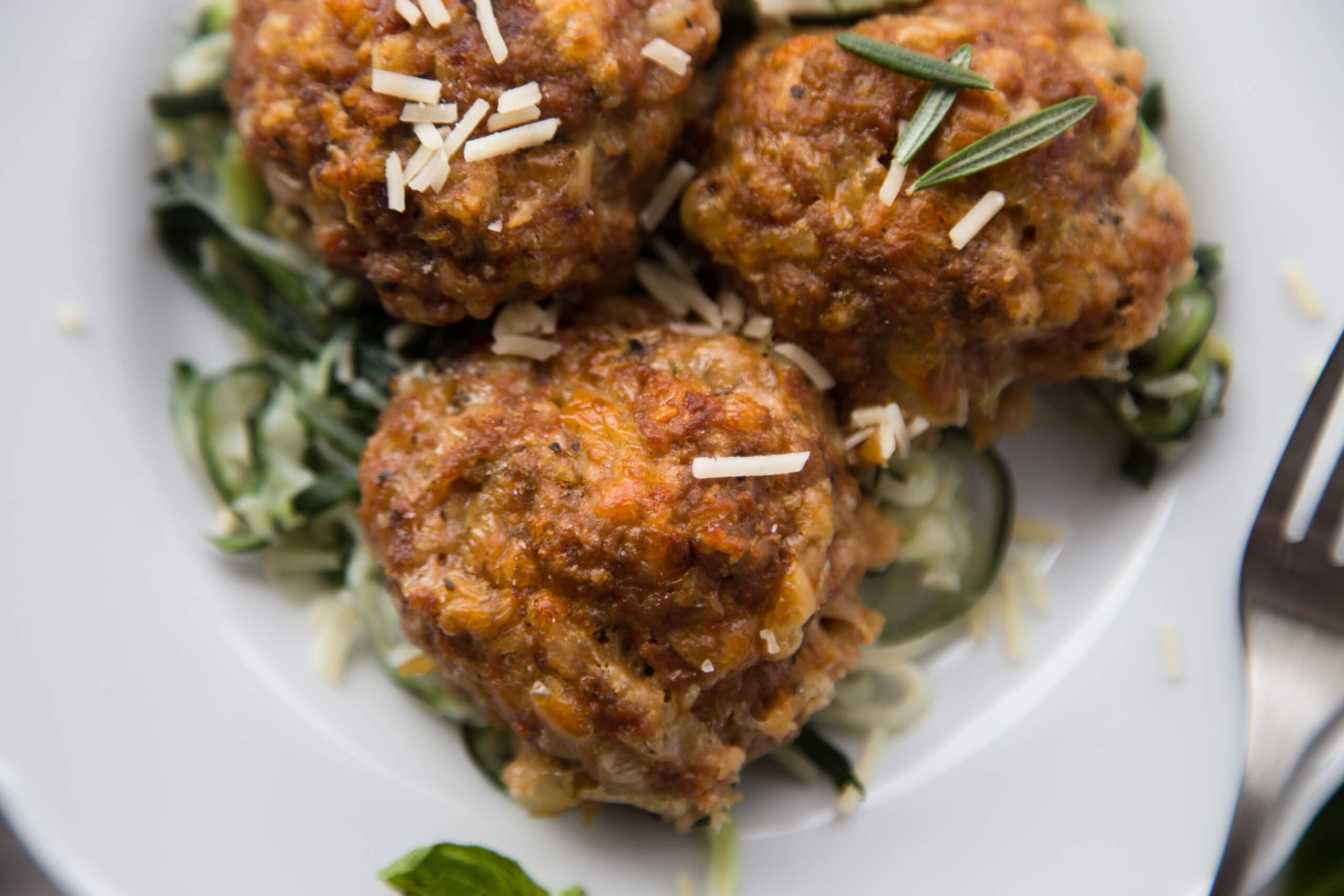Tomato Basil Turkey Meatballs
