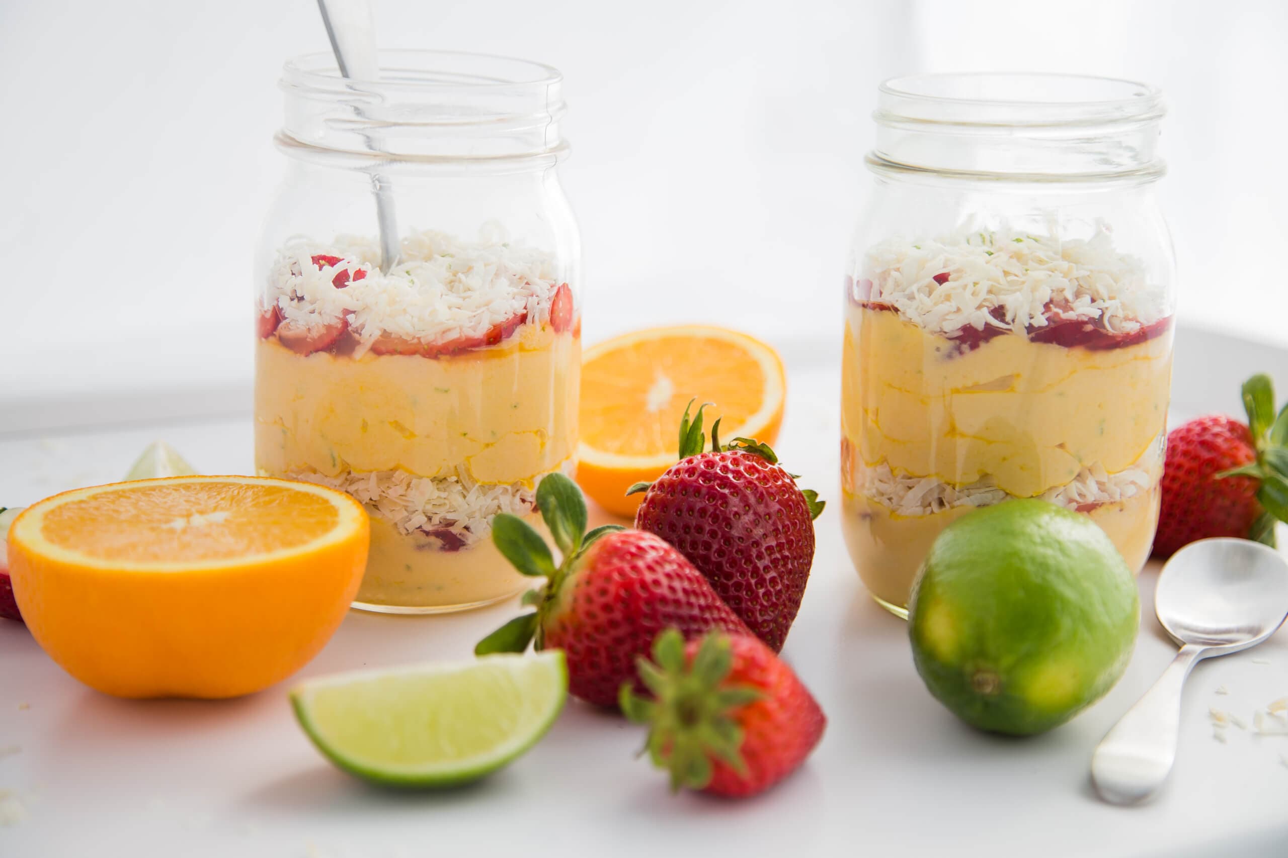 Tropical Orange Cream Parfaits