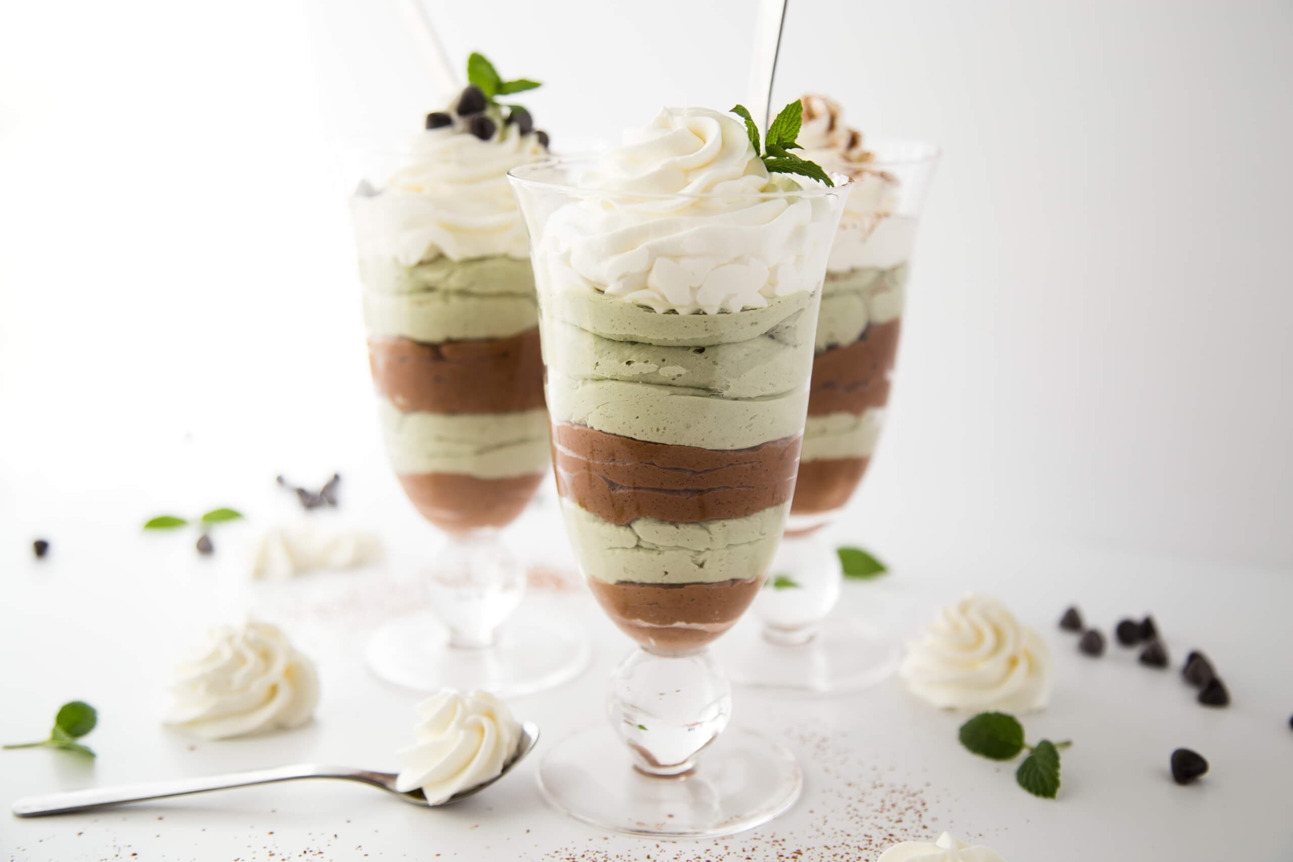 Chocolate Mint Parfaits
