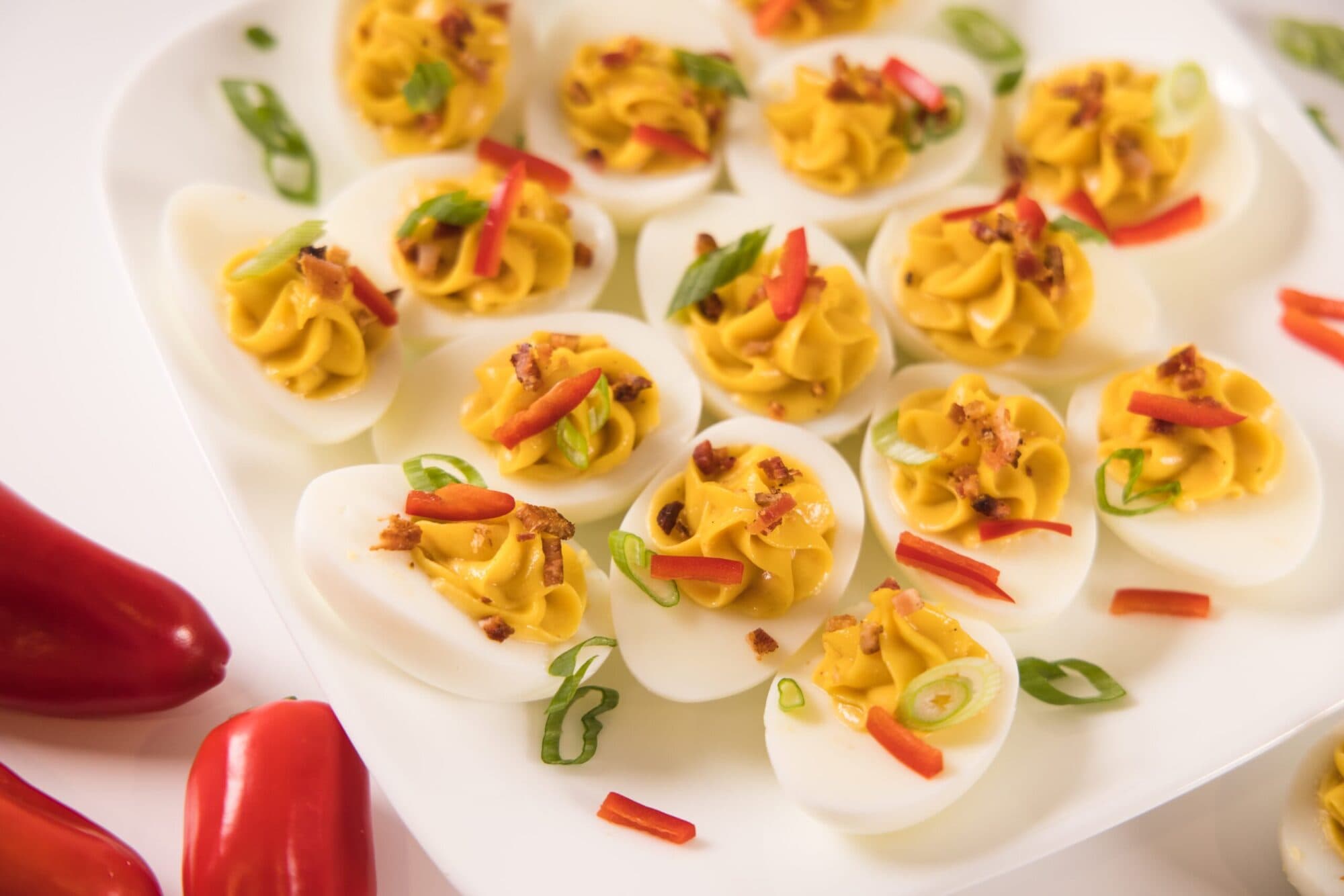 Spicy Taco Deviled Eggs