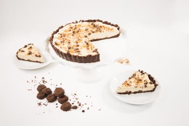 chocolate toffee cream tart