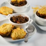 Close up - Three Sloppy Joe Casseroles.