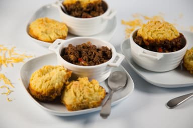 Close up - Three Sloppy Joe Casseroles.