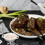 steak with mushroom sauce