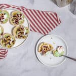 white chocolate pistachio tarts