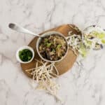 keto egg roll in a bowl