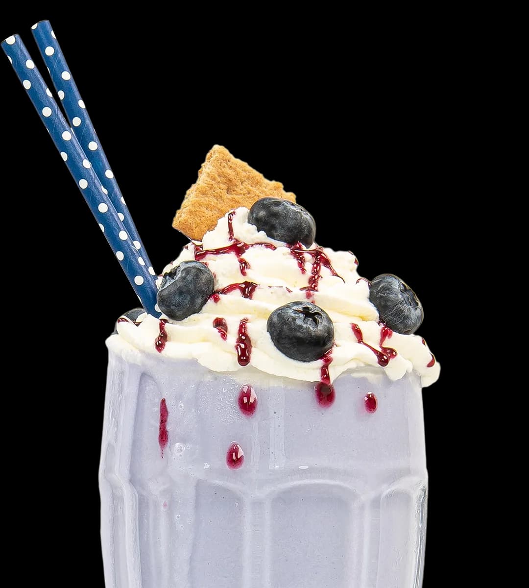 A Blueberry Pie Keto Chow shake