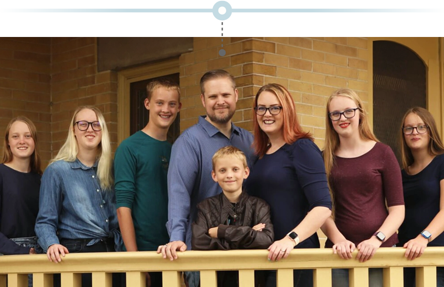Chris and Miriam Bair with their children