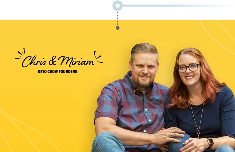 Keto Chow founders, Chris and Miriam Bair