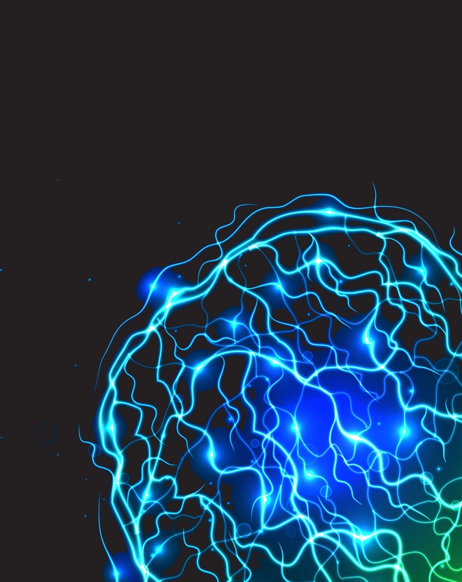 A pattern of electric nodes