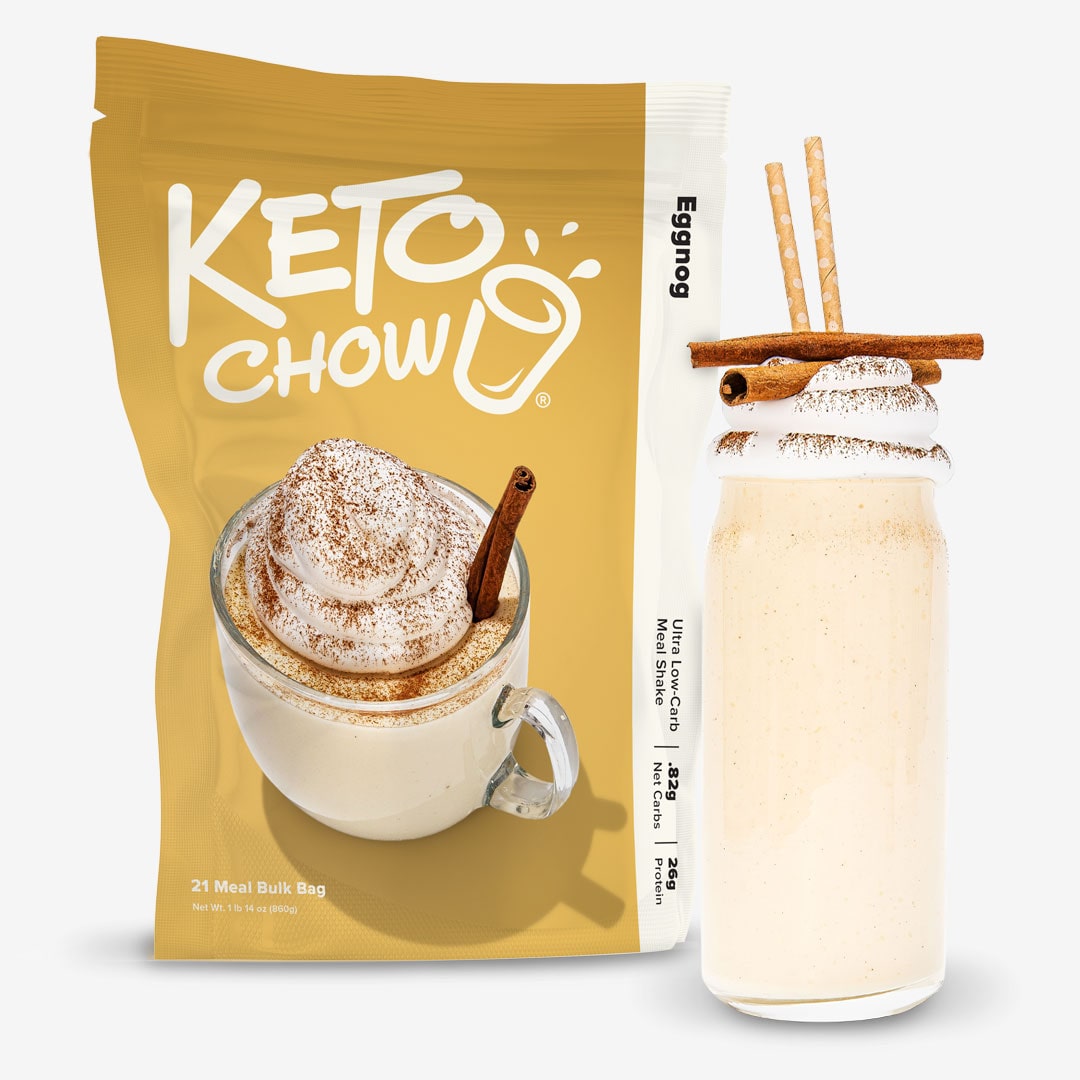 Eggnog keto chow 21 meal bulk bag