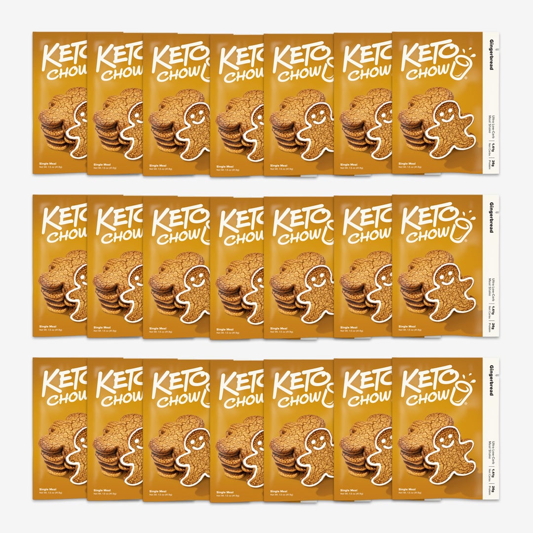 Gingerbread keto chow 21 single meal pack
