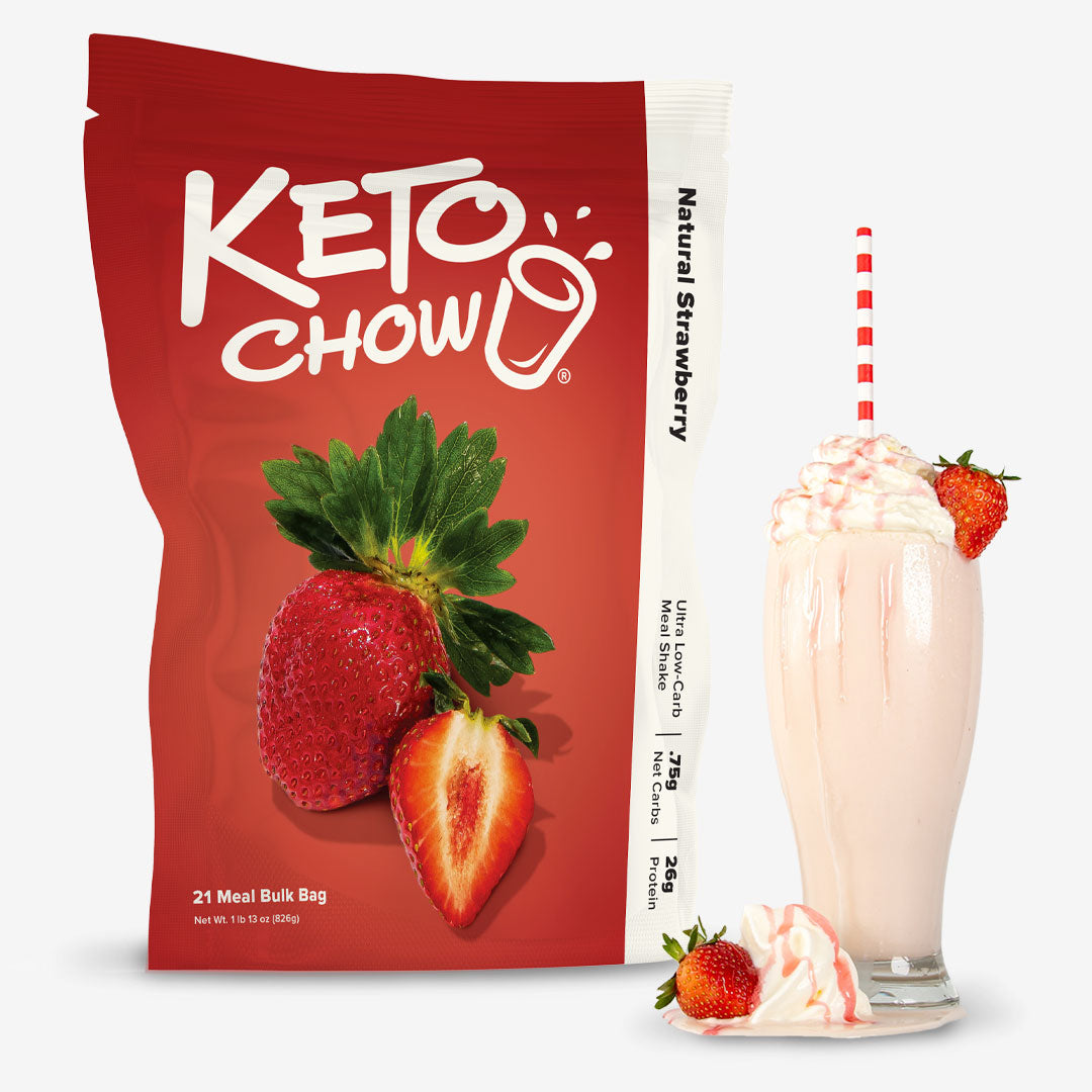 Natural Strawberry Keto Chow | Meal Shake