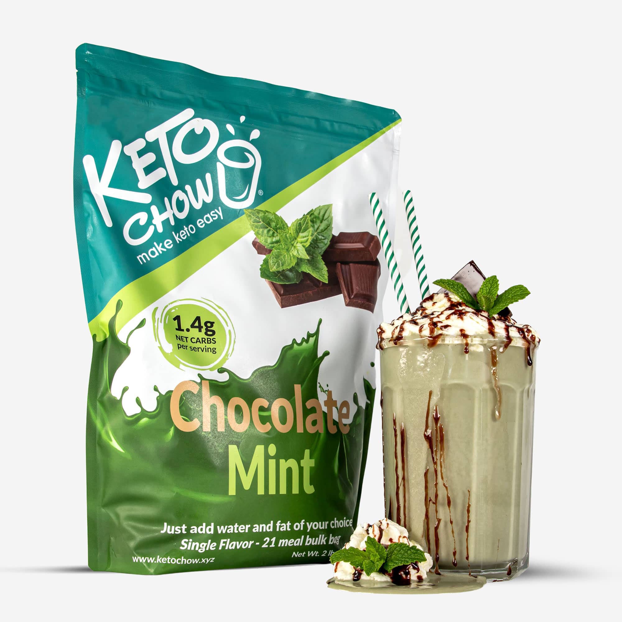 Chocolate Mint Keto Chow Bulk Meal Bag