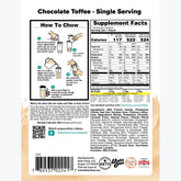 Chocolate Toffee Keto Chow package back