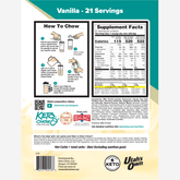 Vanilla 21 meal package back