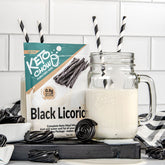 Black Licorice Keto Chow single meal packet and shake