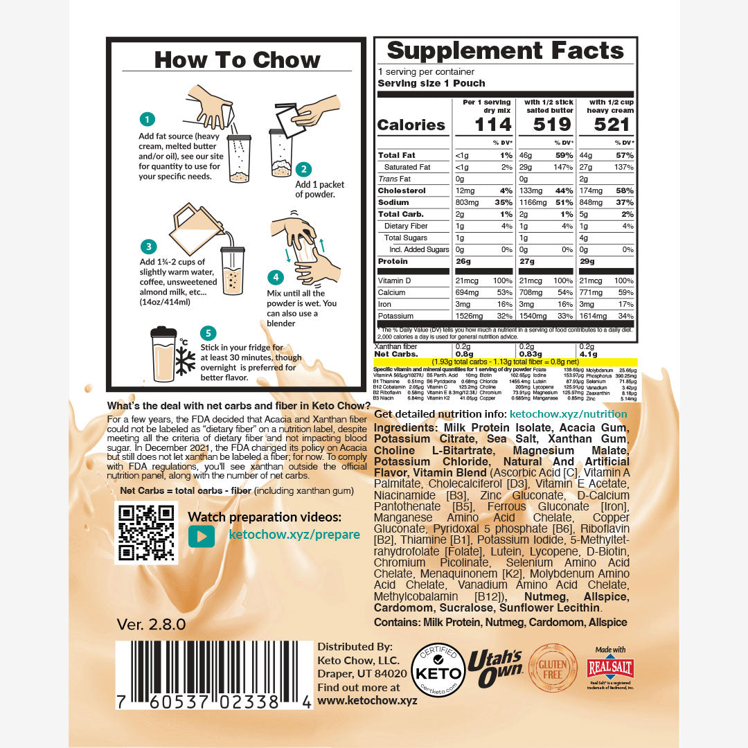 Chai Latte nutrition facts